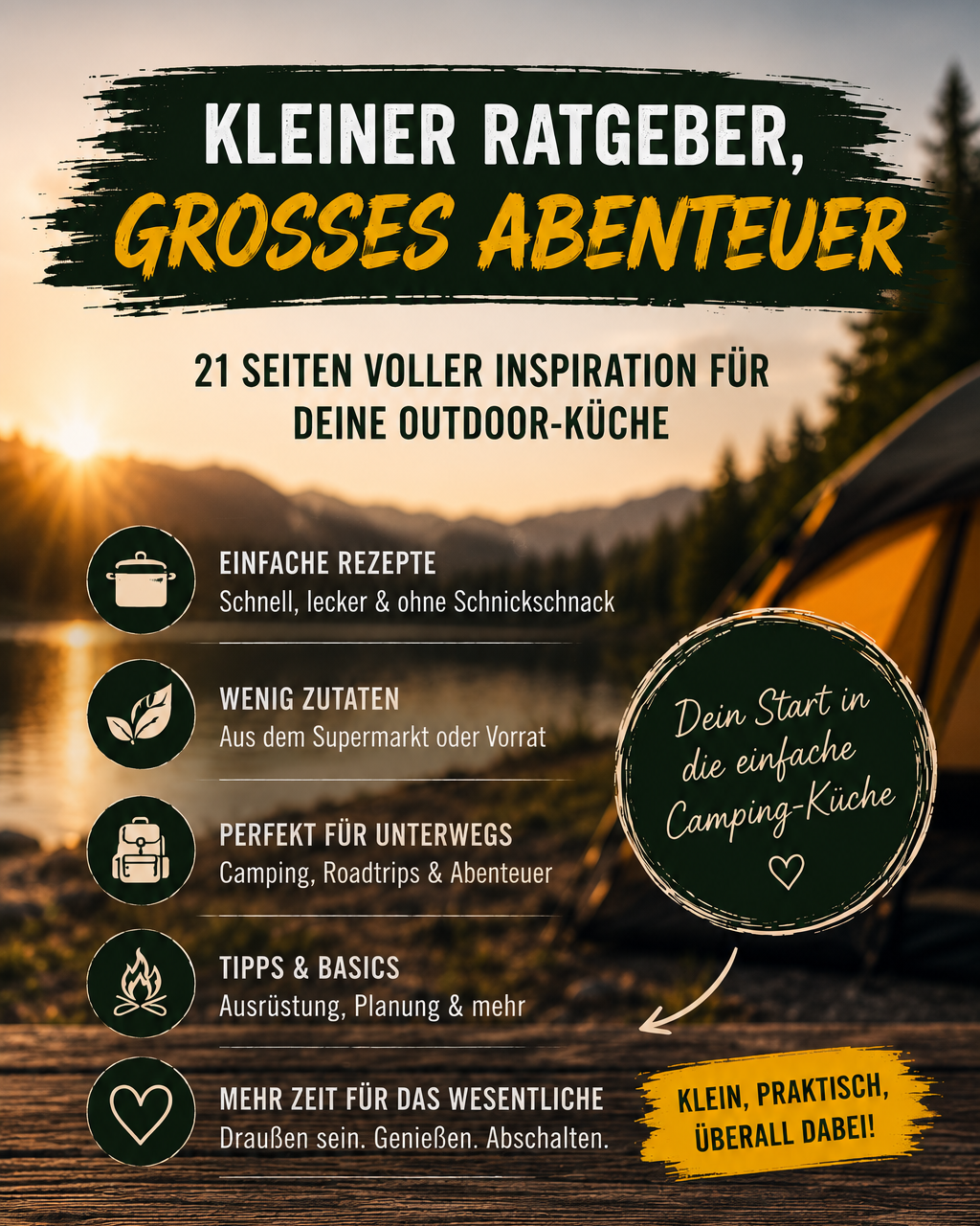 Die einfache Camping-Küche