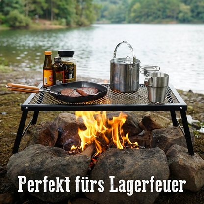 Klappbarer Grillrost für Lagerfeuer