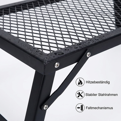 Klappbarer Grillrost für Lagerfeuer