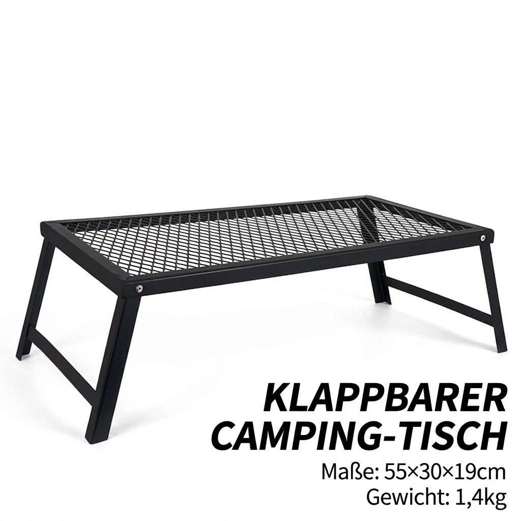 Klappbarer Grillrost für Lagerfeuer